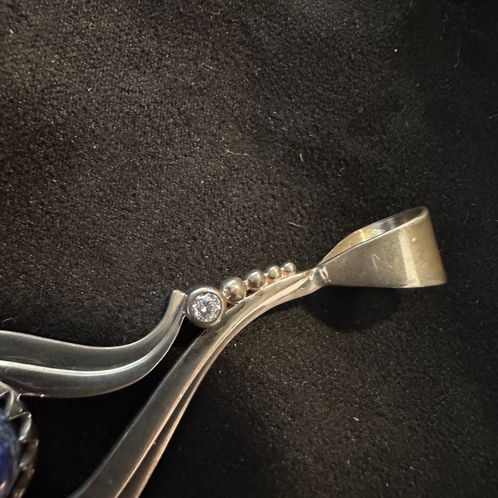 Jay King Silver & Blue Lapis pendant - Picture 3 of 8